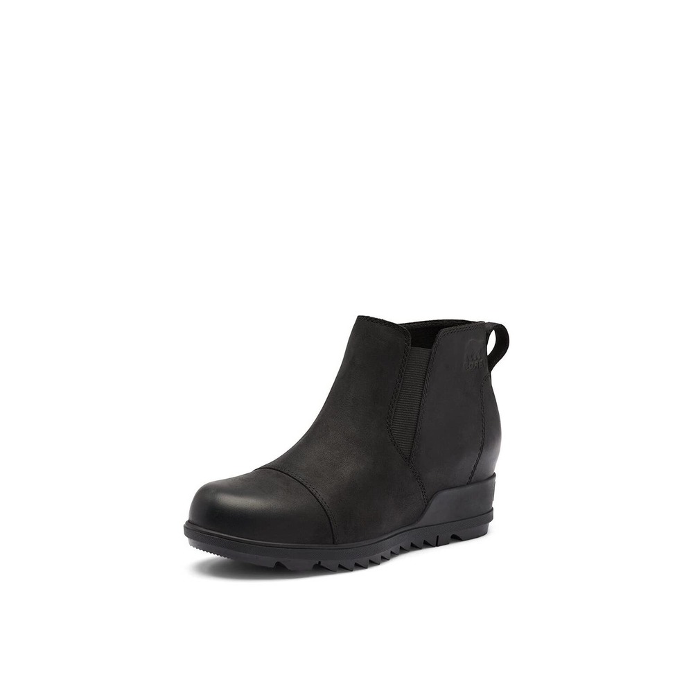 Sorel Women's Evie Pull-On Leather Boot - Black, Black, US 5.5